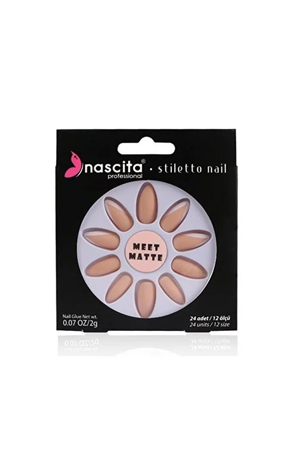 Meet Matte 24 Lü Takma Tirnak NASNAILXX0031