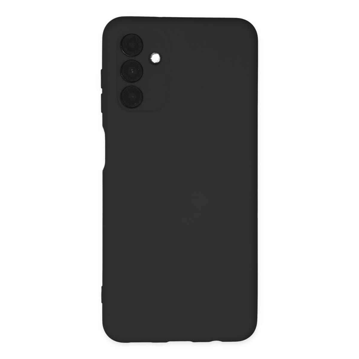 Galaxy A04S Kılıf Nano içi Kadife Silikon - Siyah
