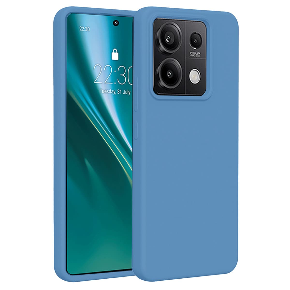Note 13 Pro 5G Kılıf First Silikon - Mavi
