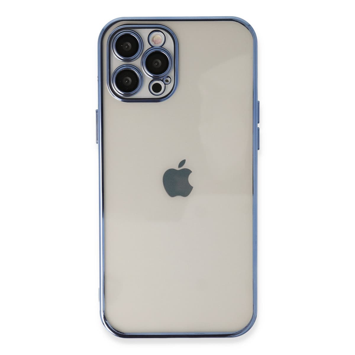iPhone 12 Pro Kılıf Razer Lensli Silikon - Açık Mavi