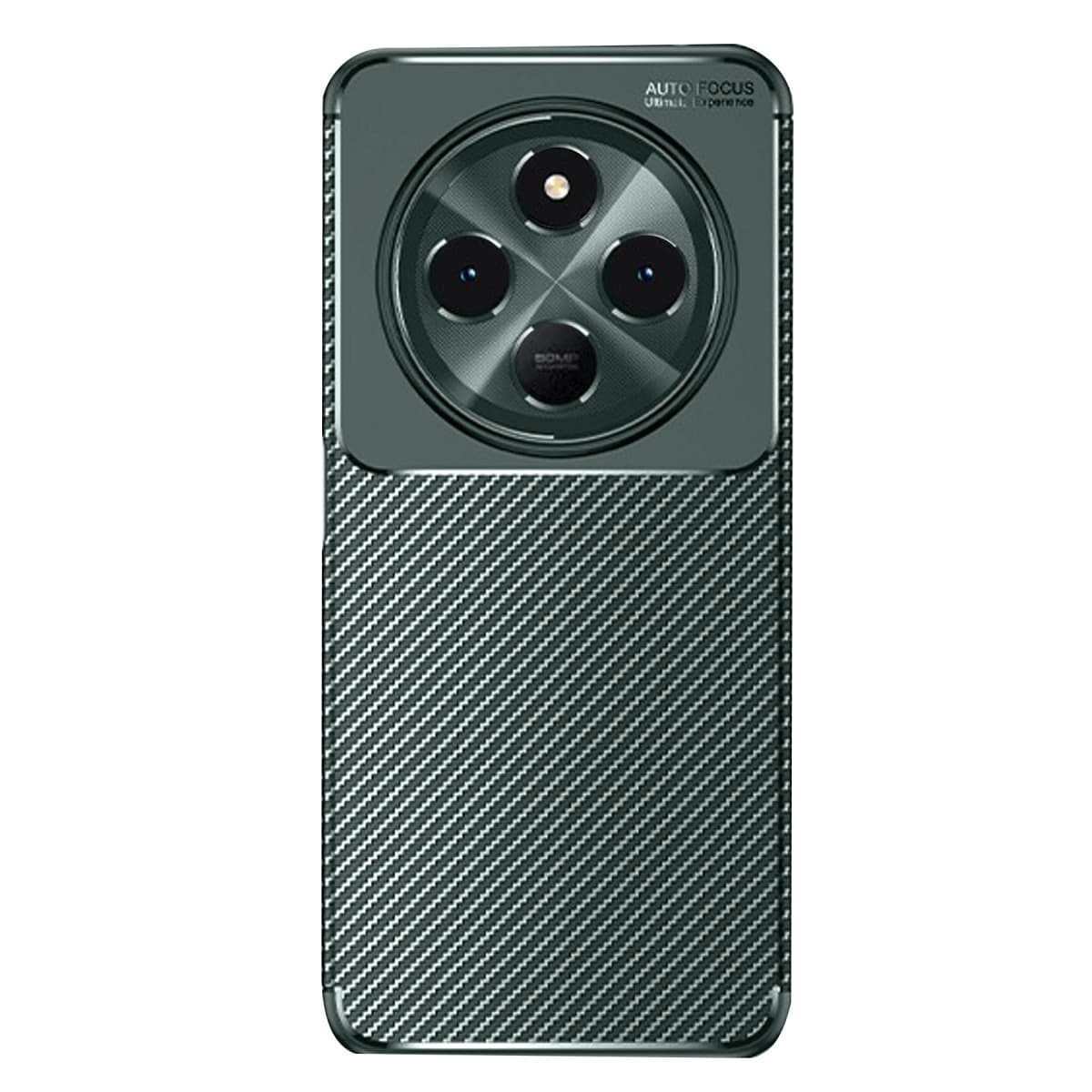 14C Kılıf Auto Focus Karbon Kapak - Koyu Yeşil