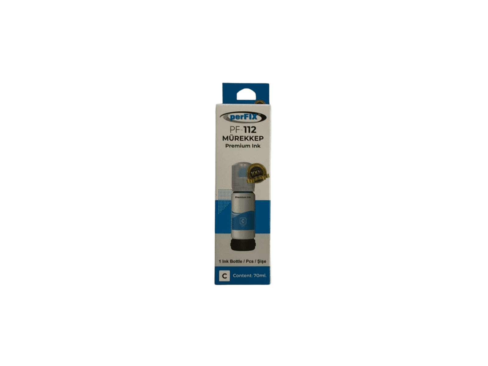 perFIX PF T112C Mavi Şişeli Mürekkep (70 ml )