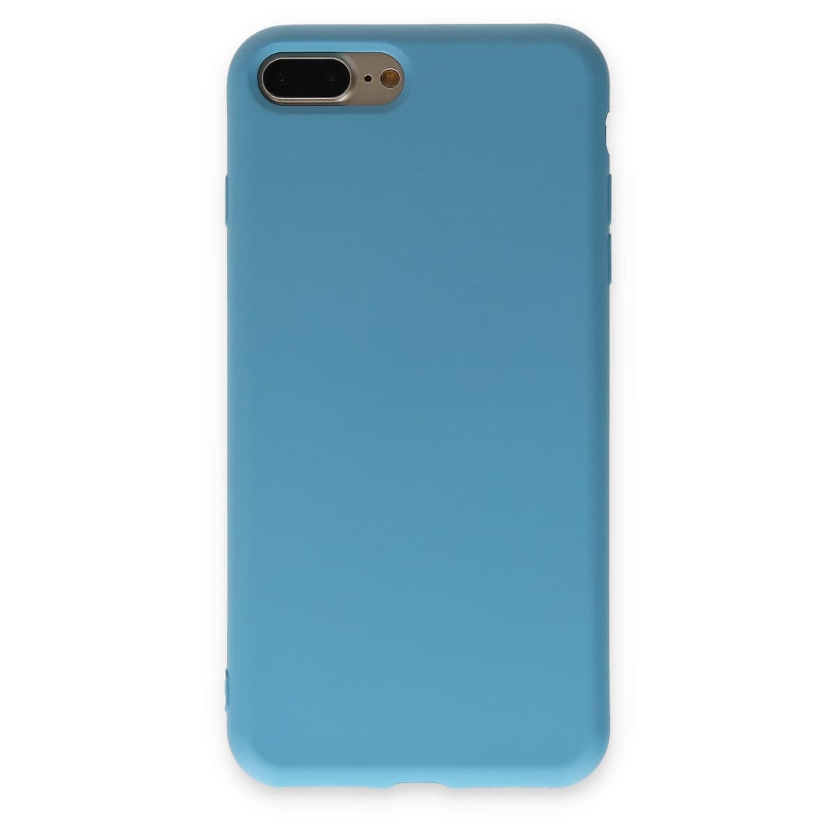 iPhone 7 Plus Kılıf Nano içi Kadife Silikon - Mavi