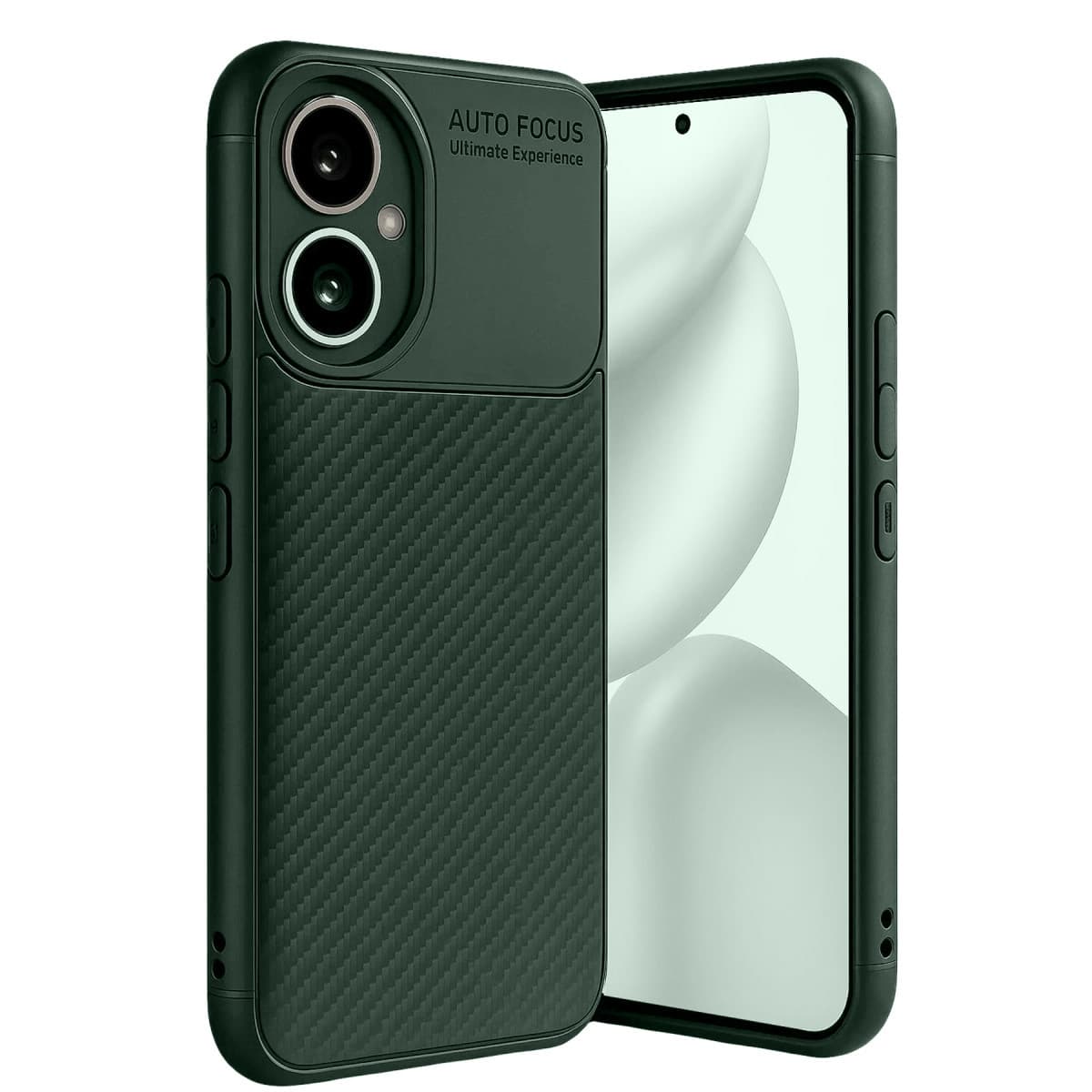 400 Kılıf Auto Focus Karbon Kapak - Koyu Yeşil