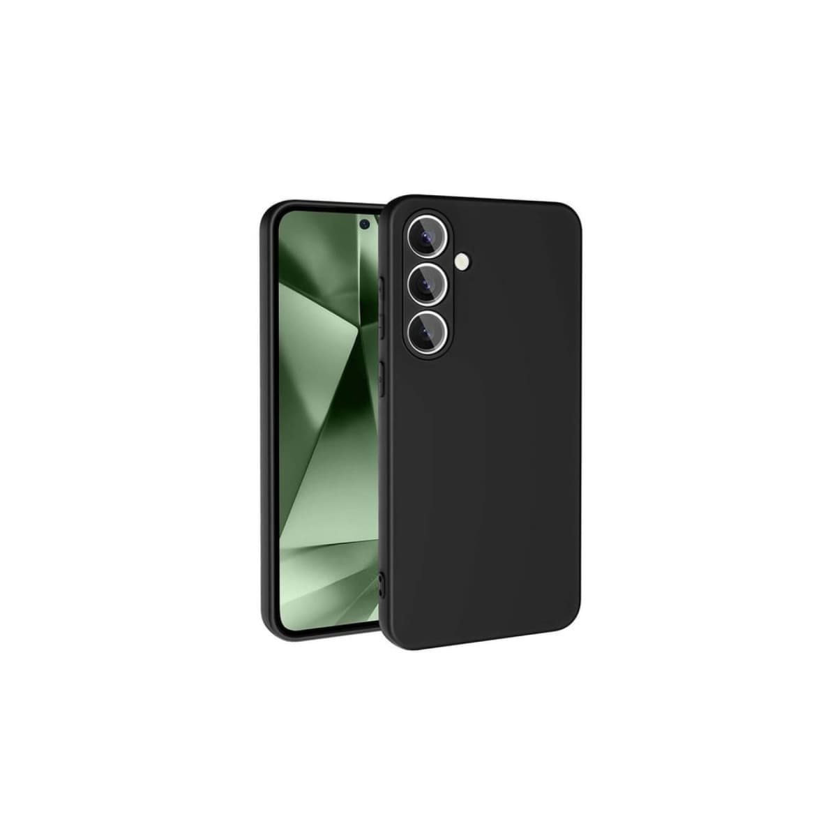 Galaxy S24 FE Kılıf Nano içi Kadife Silikon - Siyah