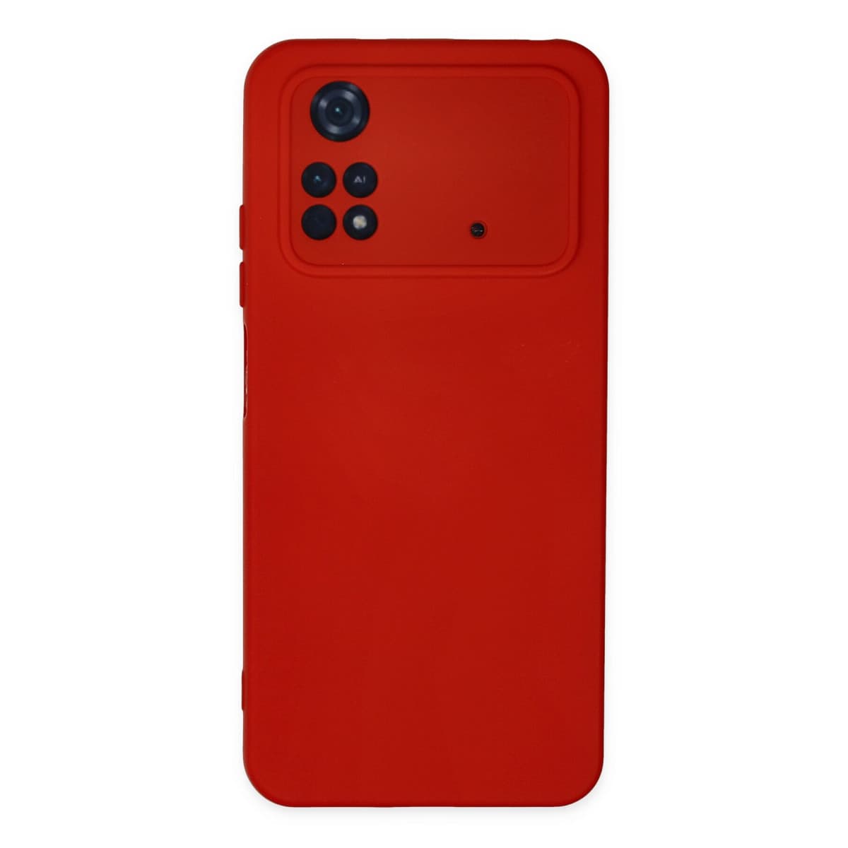M4 Pro 4G Kılıf Nano içi Kadife Silikon - Kırmızı