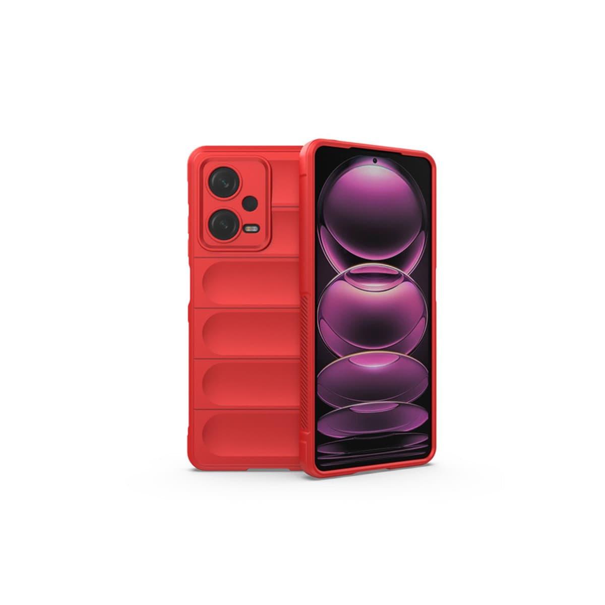 Note 12 4G Kılıf Optimum Silikon - Kırmızı