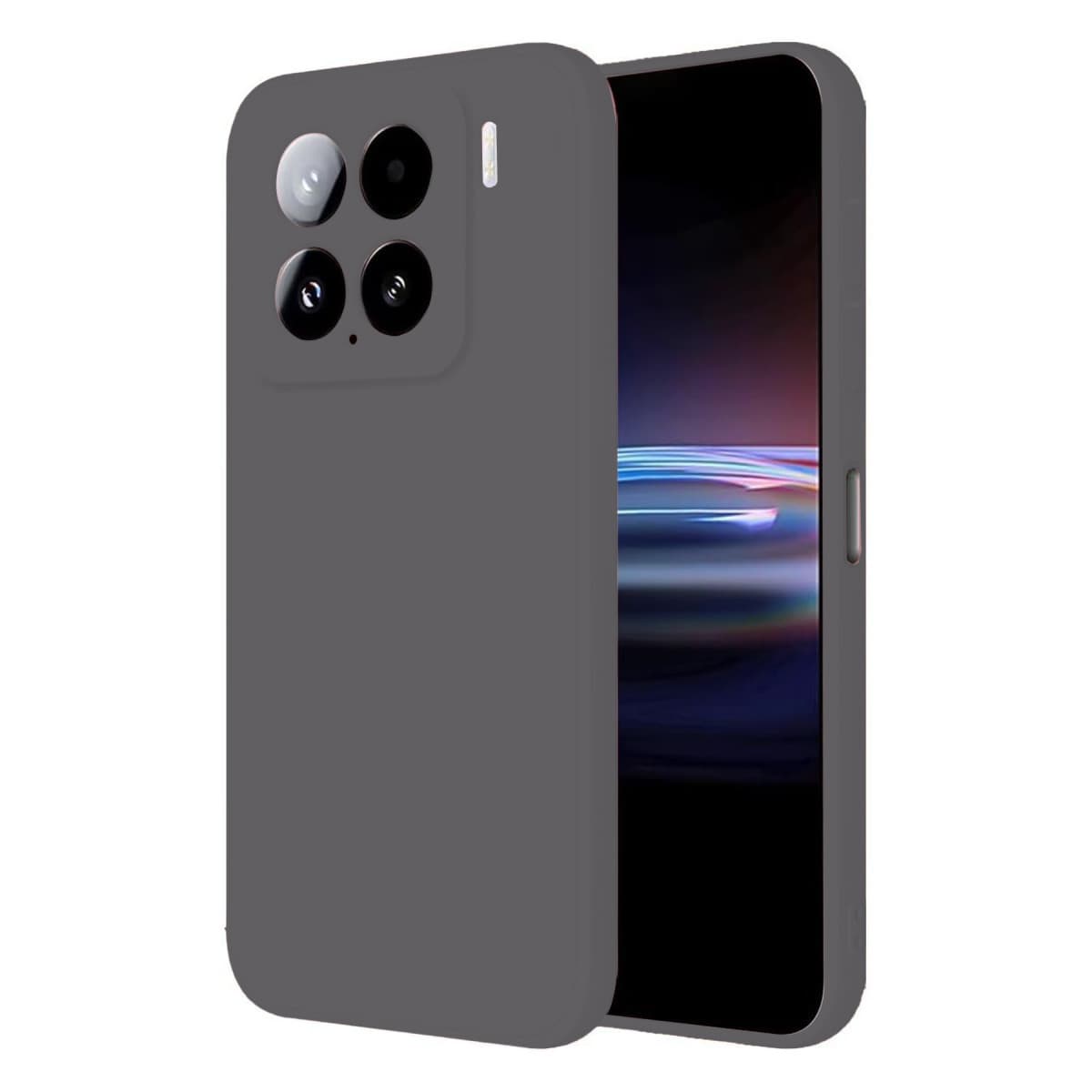 Mi 15 Pro Kılıf Nano içi Kadife Silikon - Gri
