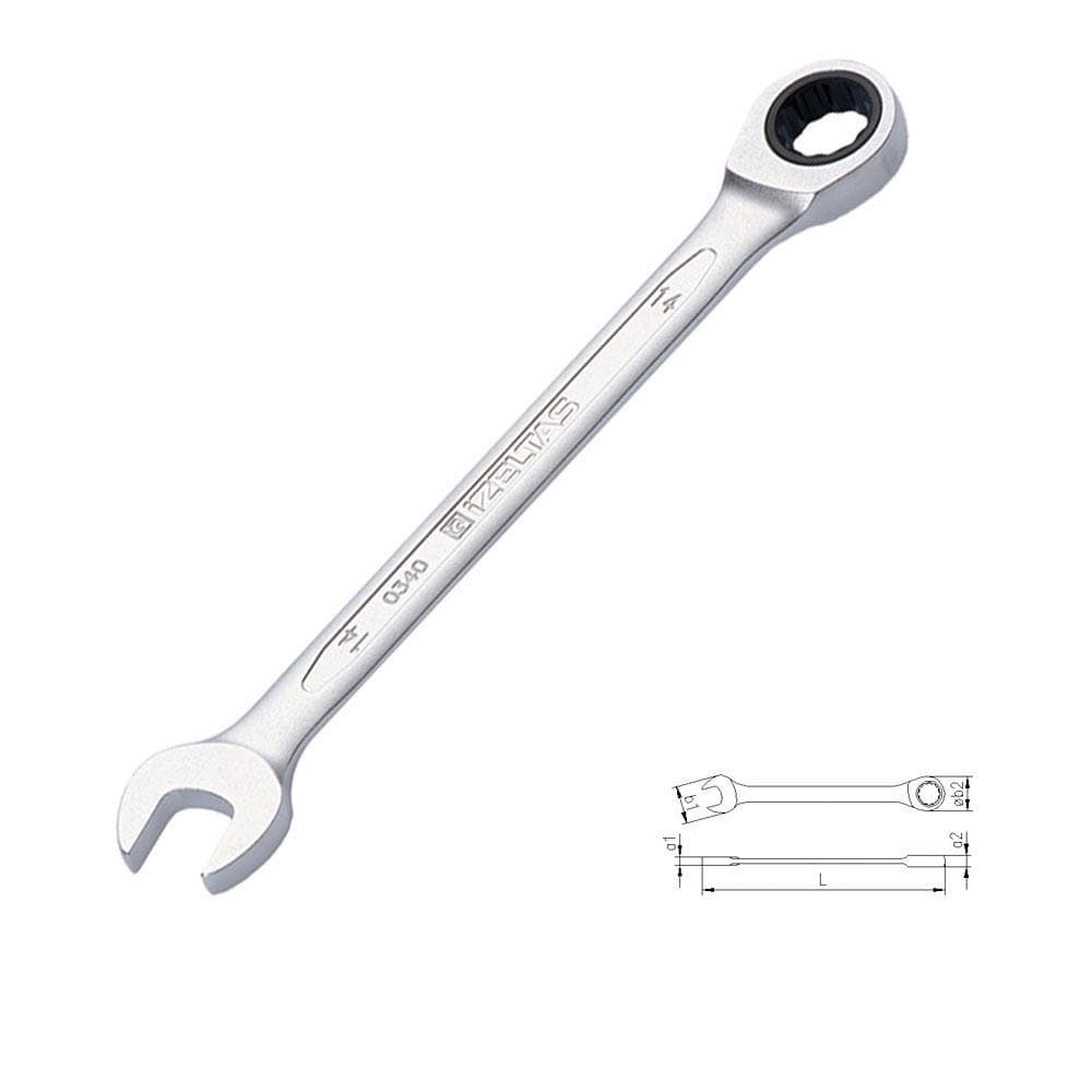 0340 Cırcır Kombine Anahtar 22 mm