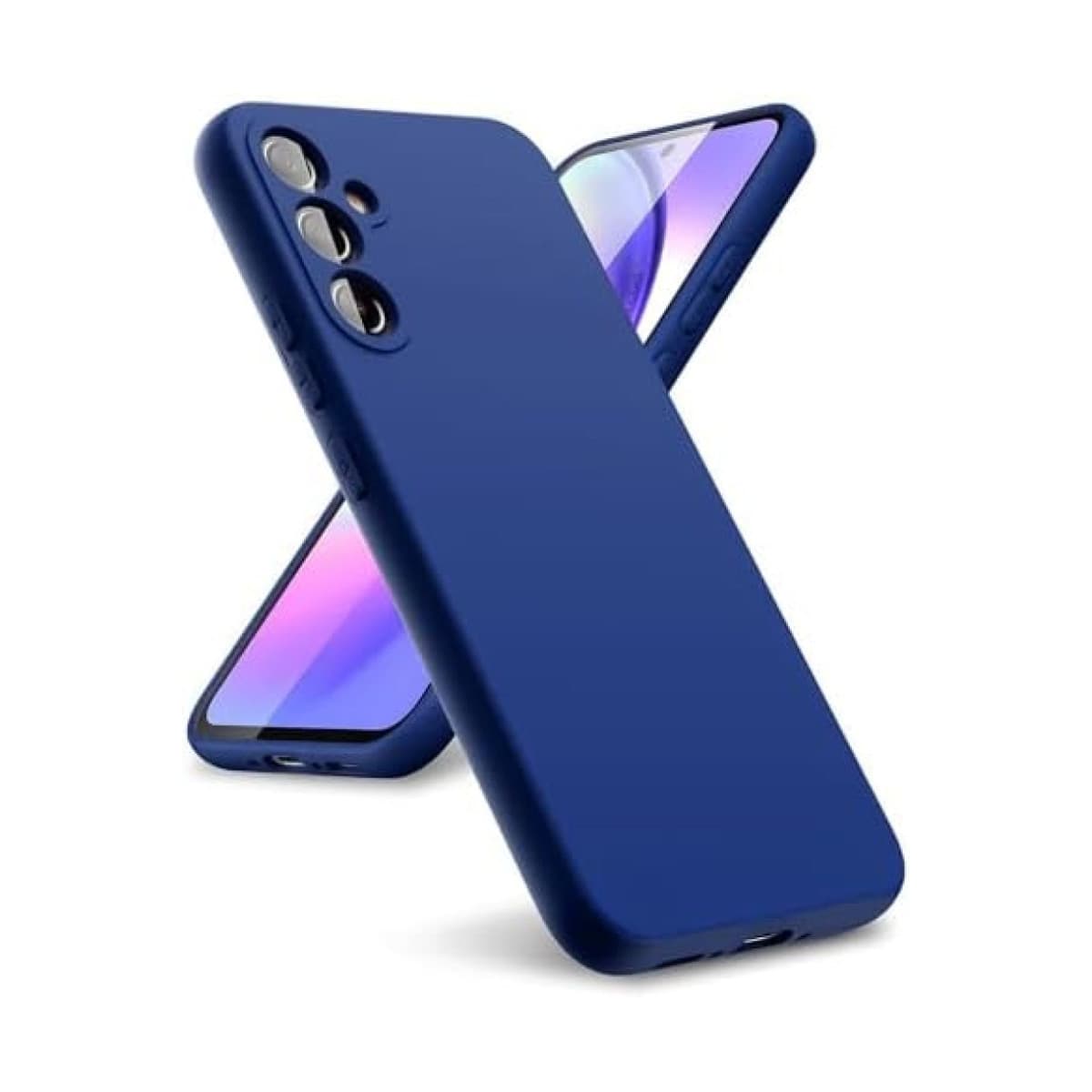 Galaxy A24 4G Kılıf First Silikon - Lacivert
