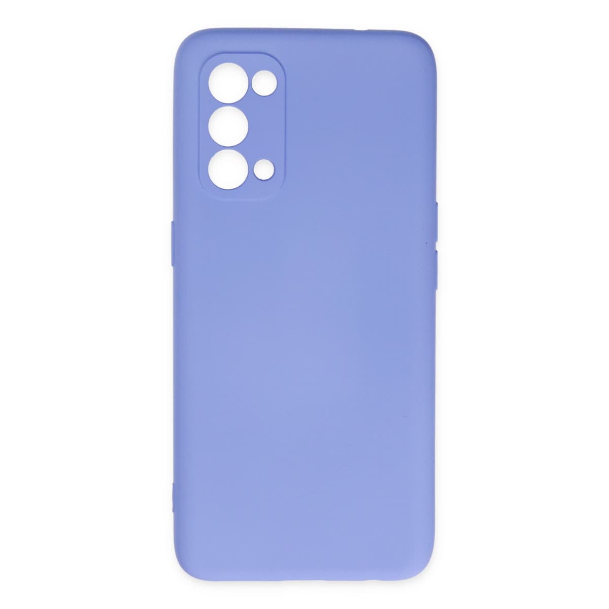 Reno 5 Kılıf Nano içi Kadife Silikon - Lila