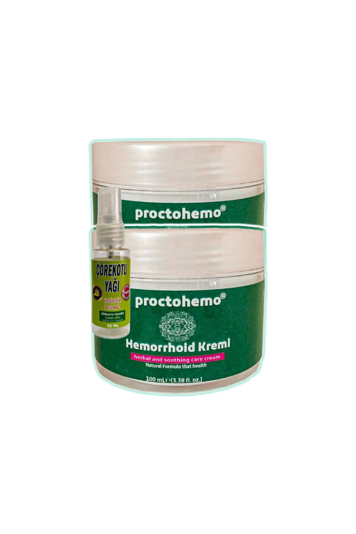 Proctohemo Rahatlatıcı Masaj Bakım Kremi 2x100 ml+30 ml Çörek Otu Yağ ile