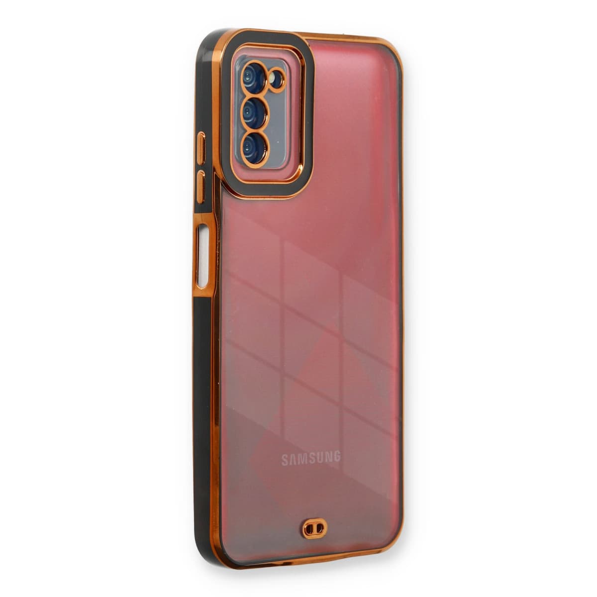 Galaxy A03S Kılıf Liva Lens Silikon - Siyah