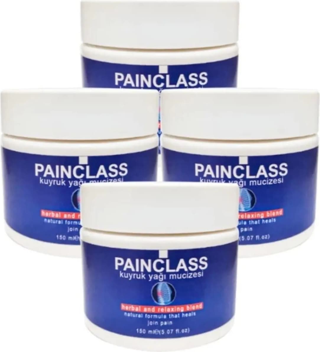 Painclass 4tane 150 ml Büyük Boy Kuyruk Yağı Kremi