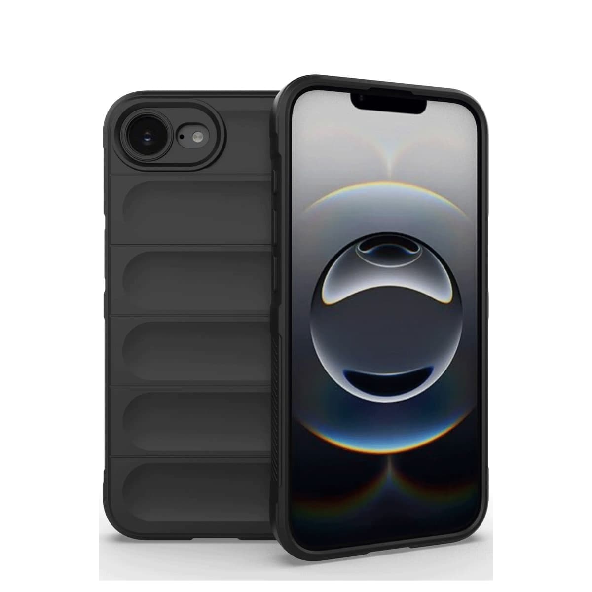 iPhone 16E Kılıf Optimum Silikon - Siyah