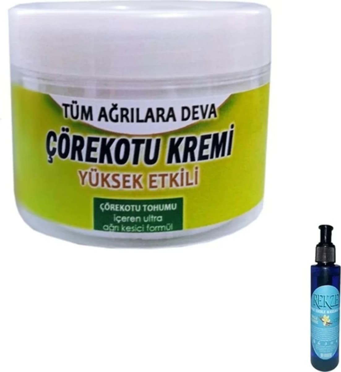 Çörek Otu Kremi + 100 ml / Rekza Çilekli Vücut Masaj Bakım Yağı 125 ml