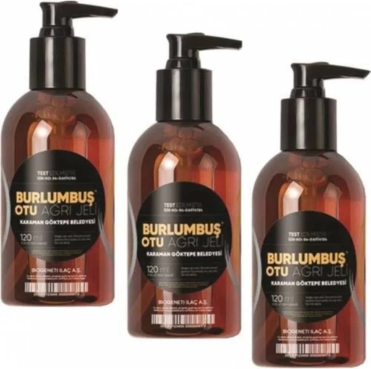 Burlumbuş Otu Doğal Jel 120 ml 3 Kutu Birden