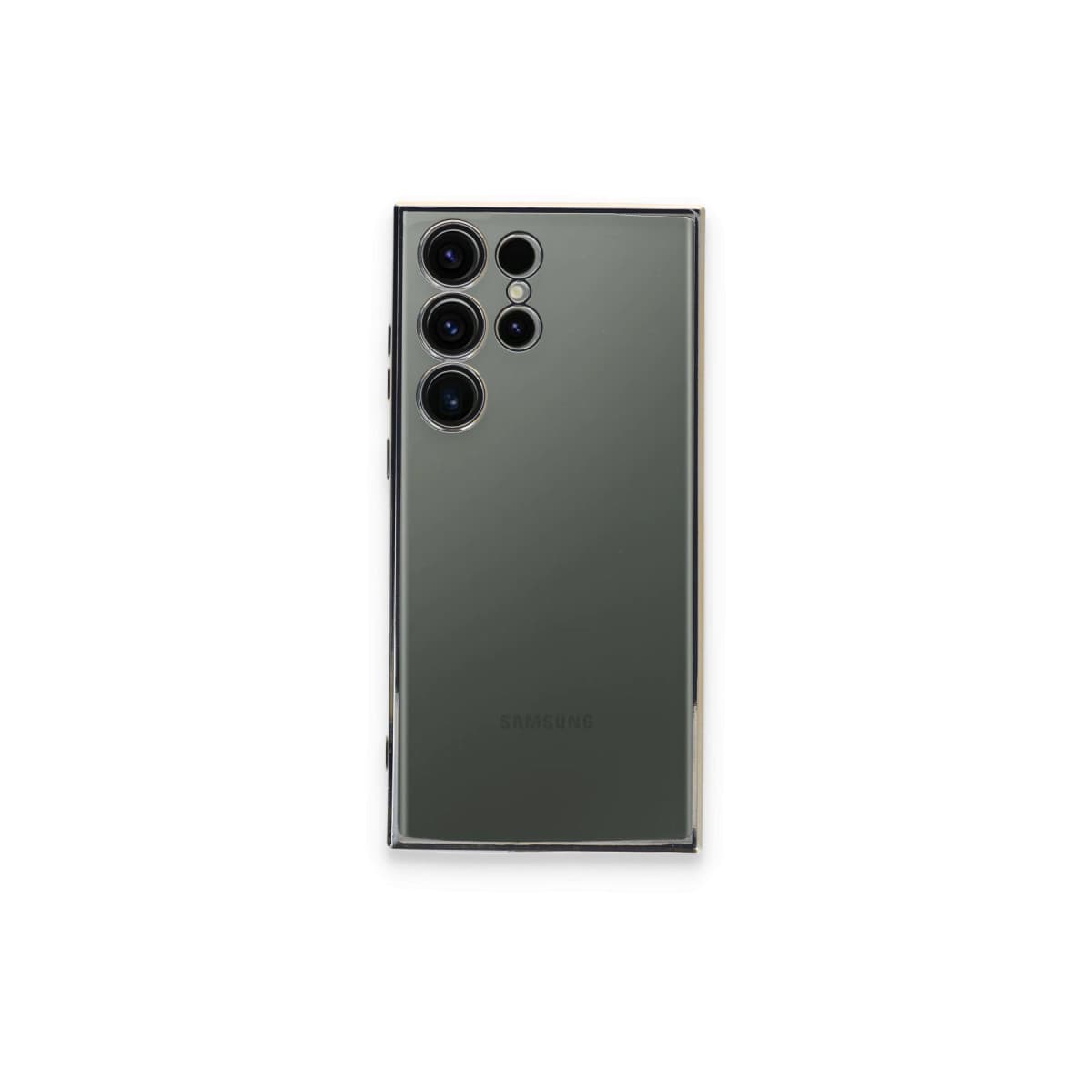 Galaxy S24 Ultra Kılıf Razer Lensli Silikon - Gümüş