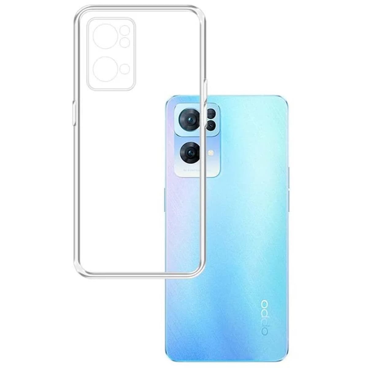 Reno 7 Lite Kılıf Lüx Şeffaf Silikon