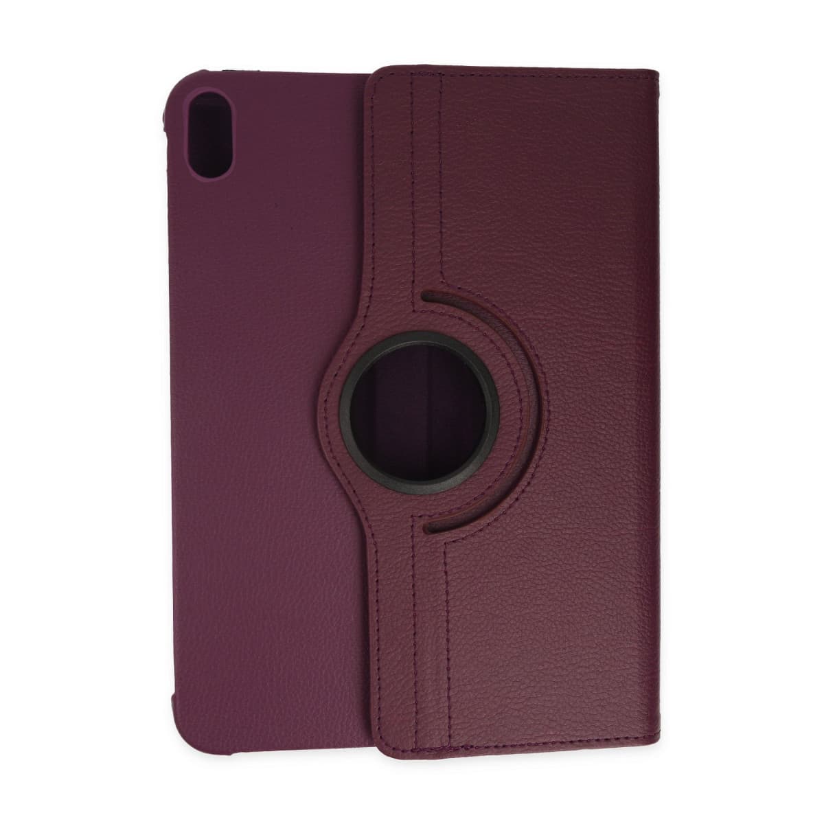 iPad 2022 10.9 (10.nesil) Kılıf 360 Tablet Deri Kılıf - Mürdüm