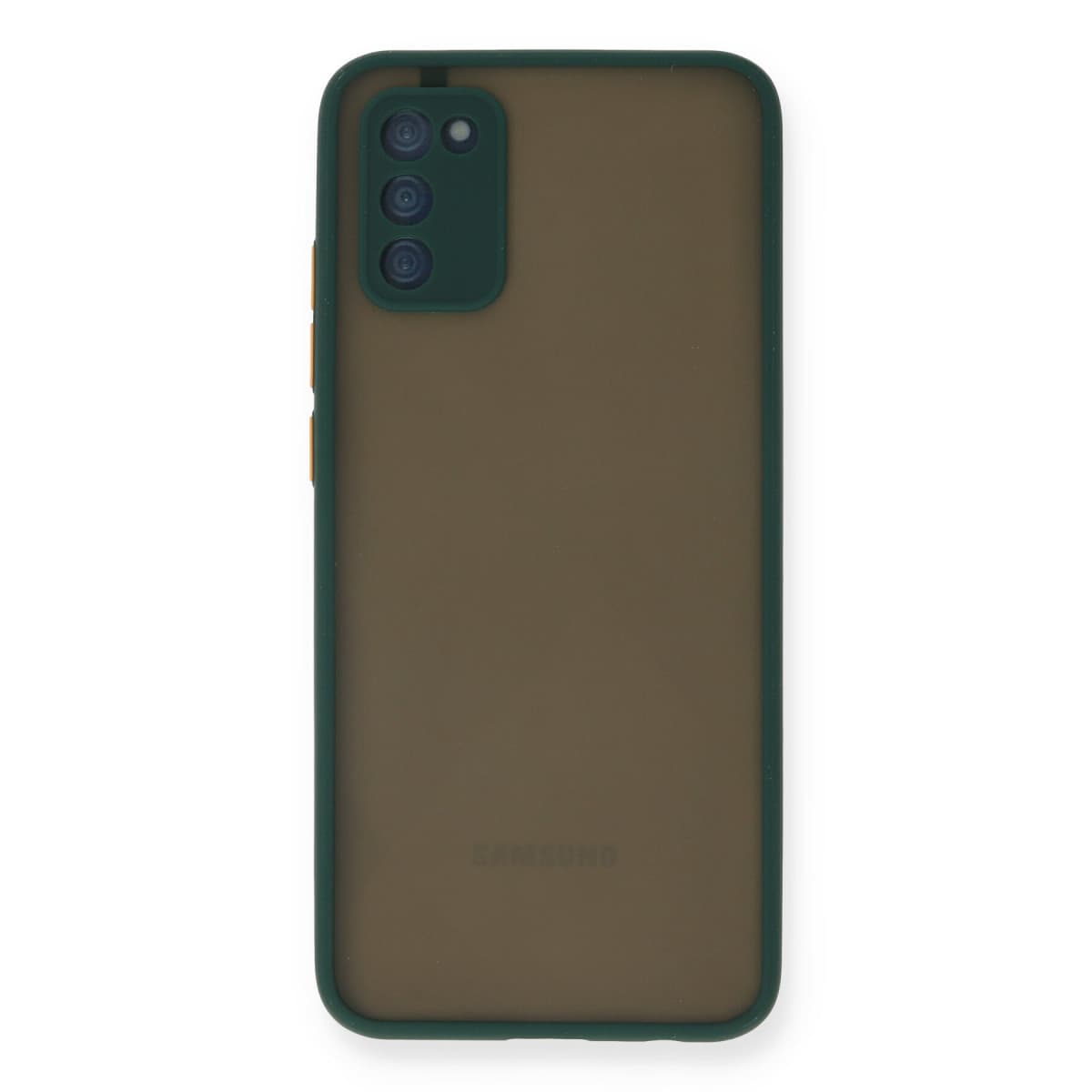 Galaxy A03S Kılıf Montreal Silikon Kapak - Yeşil