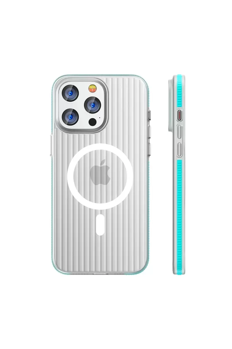 iPhone 16 Pro Max Line Magsafe Kapak - Mavi
