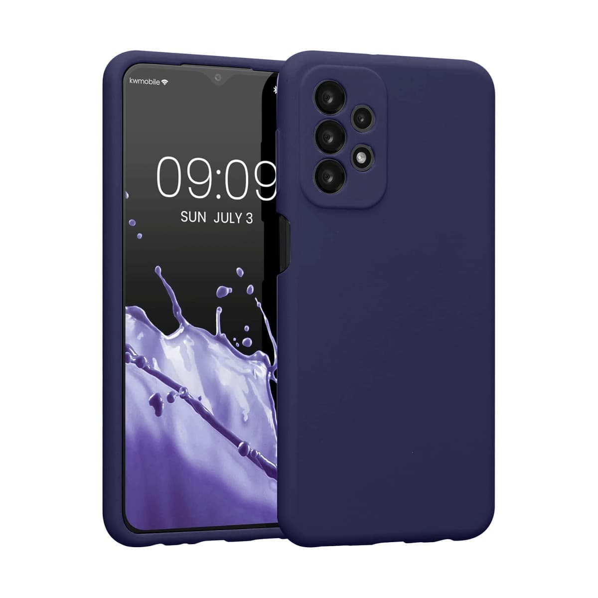 Galaxy A23 4G Kılıf First Silikon - Lacivert