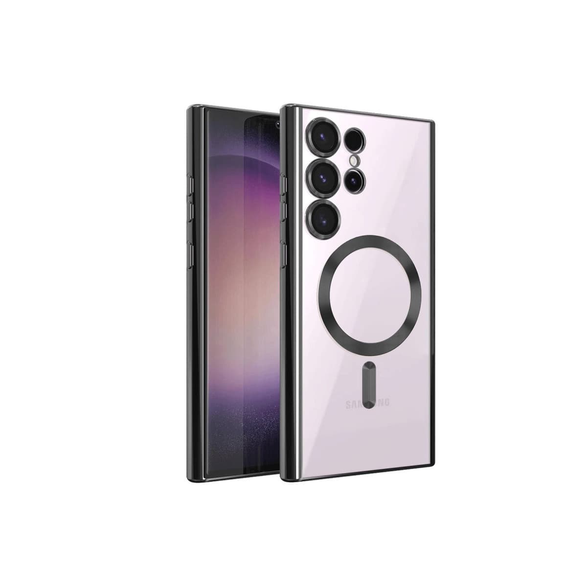 Galaxy S24 Ultra Kılıf Kross Magneticsafe Kapak - Siyah