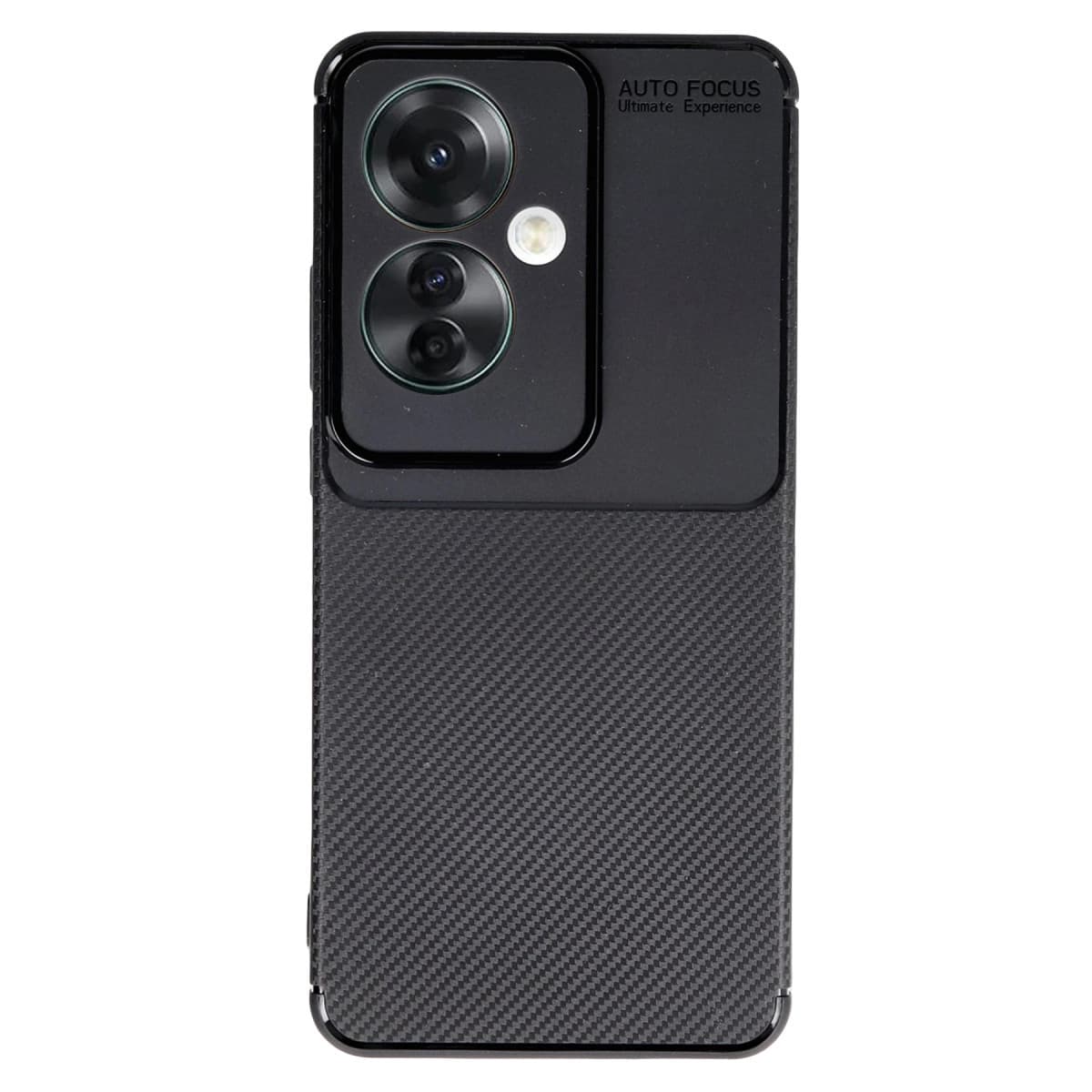 Reno 11F Kılıf Auto Focus Karbon Kapak - Siyah