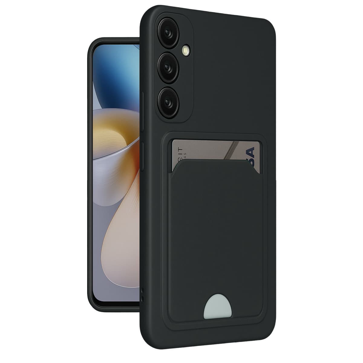Galaxy A26 Kılıf Kelvin Kartvizitli Silikon - Siyah