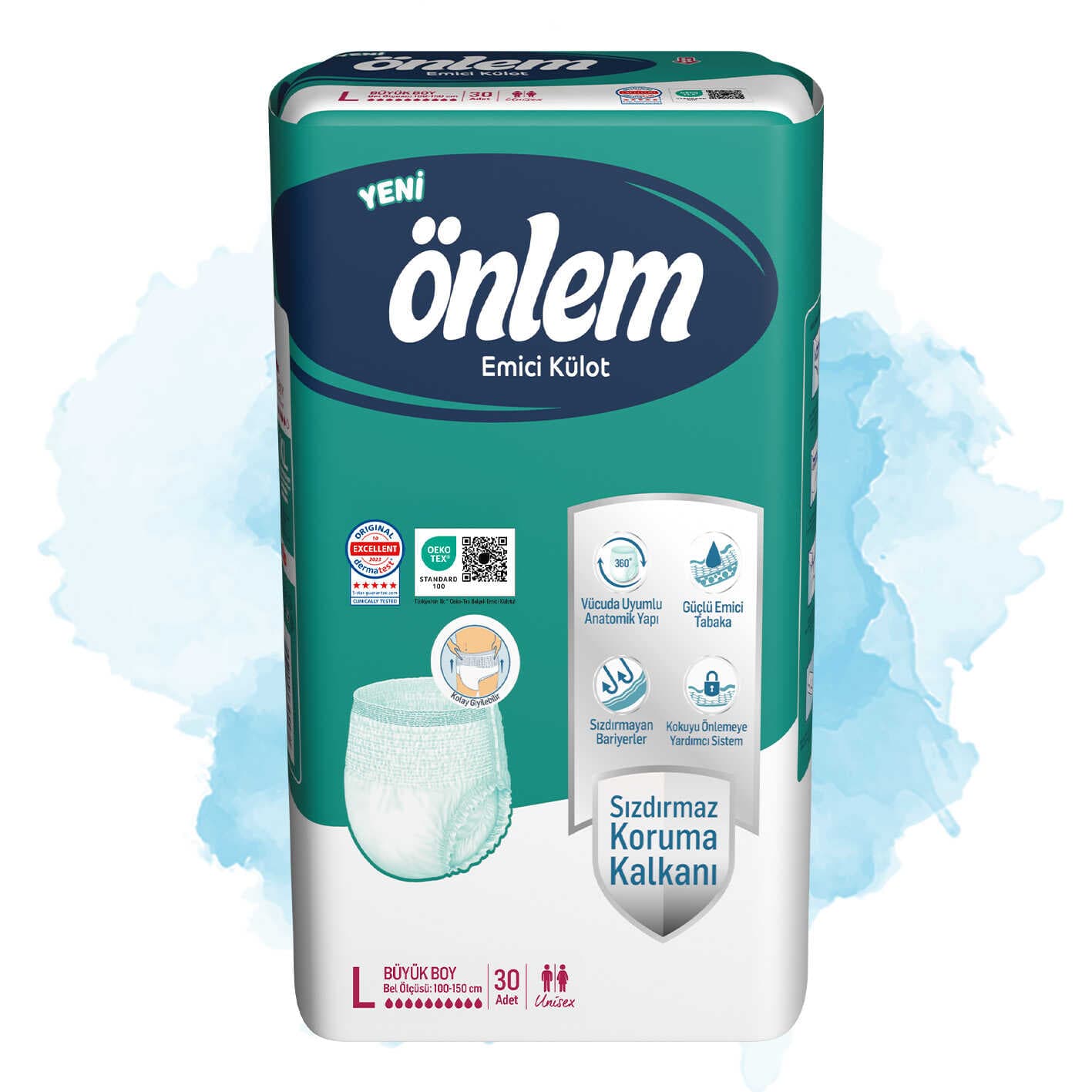 Emici Külot - L - 120 Adet, 4 Paket