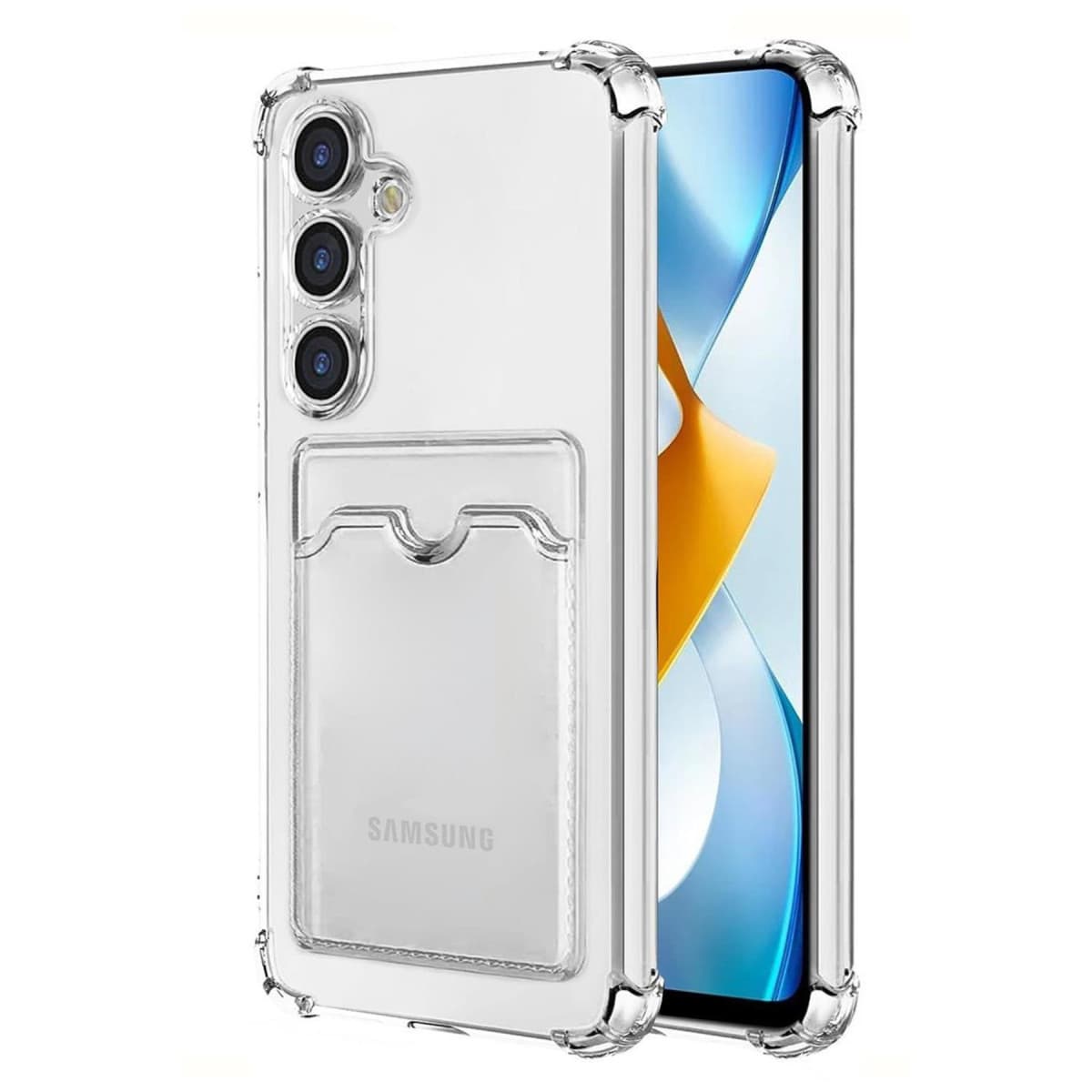 Galaxy S24 Plus Kılıf Kart Şeffaf Silikon - Şeffaf