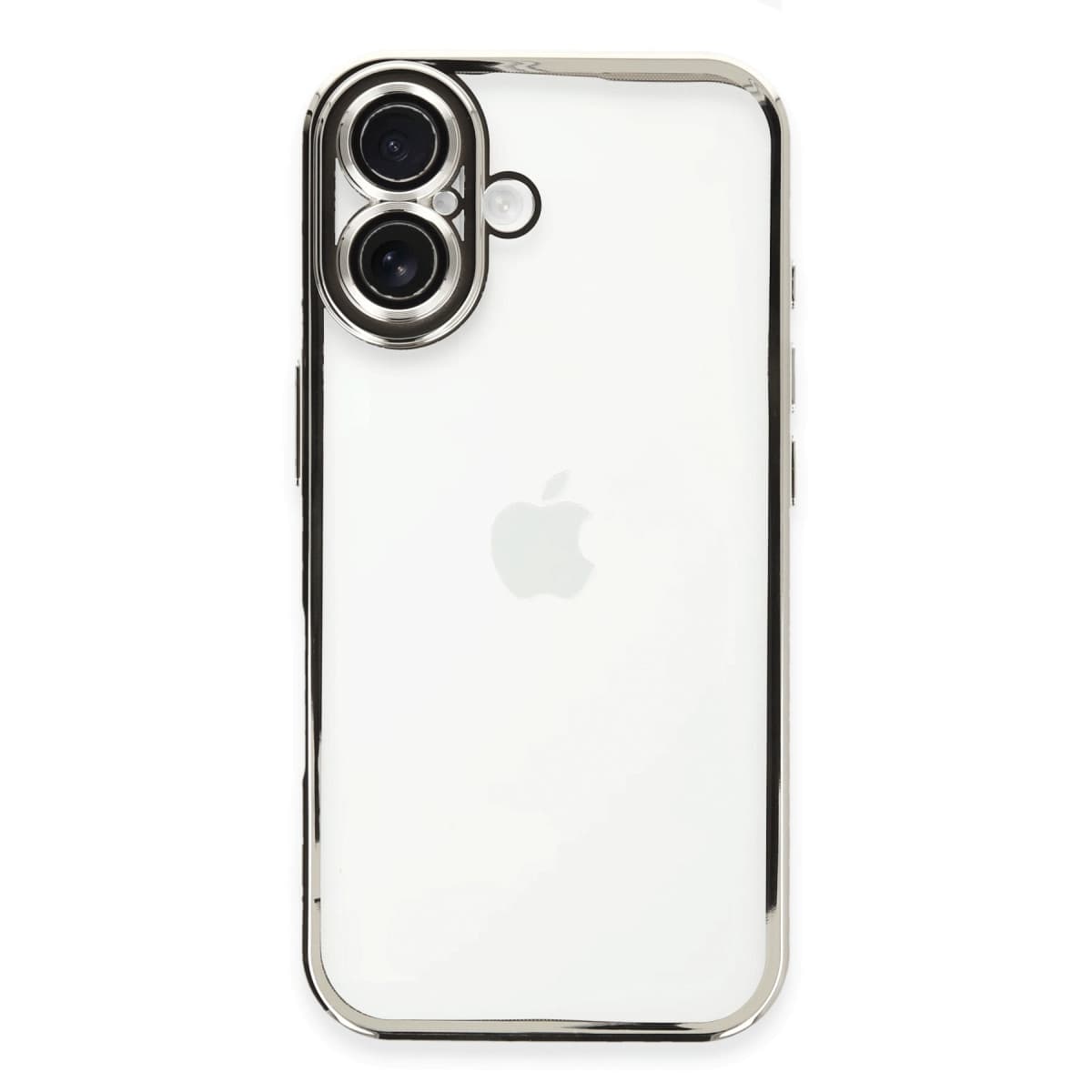 iPhone 16 Plus Kılıf Razer Lensli Silikon - Gümüş