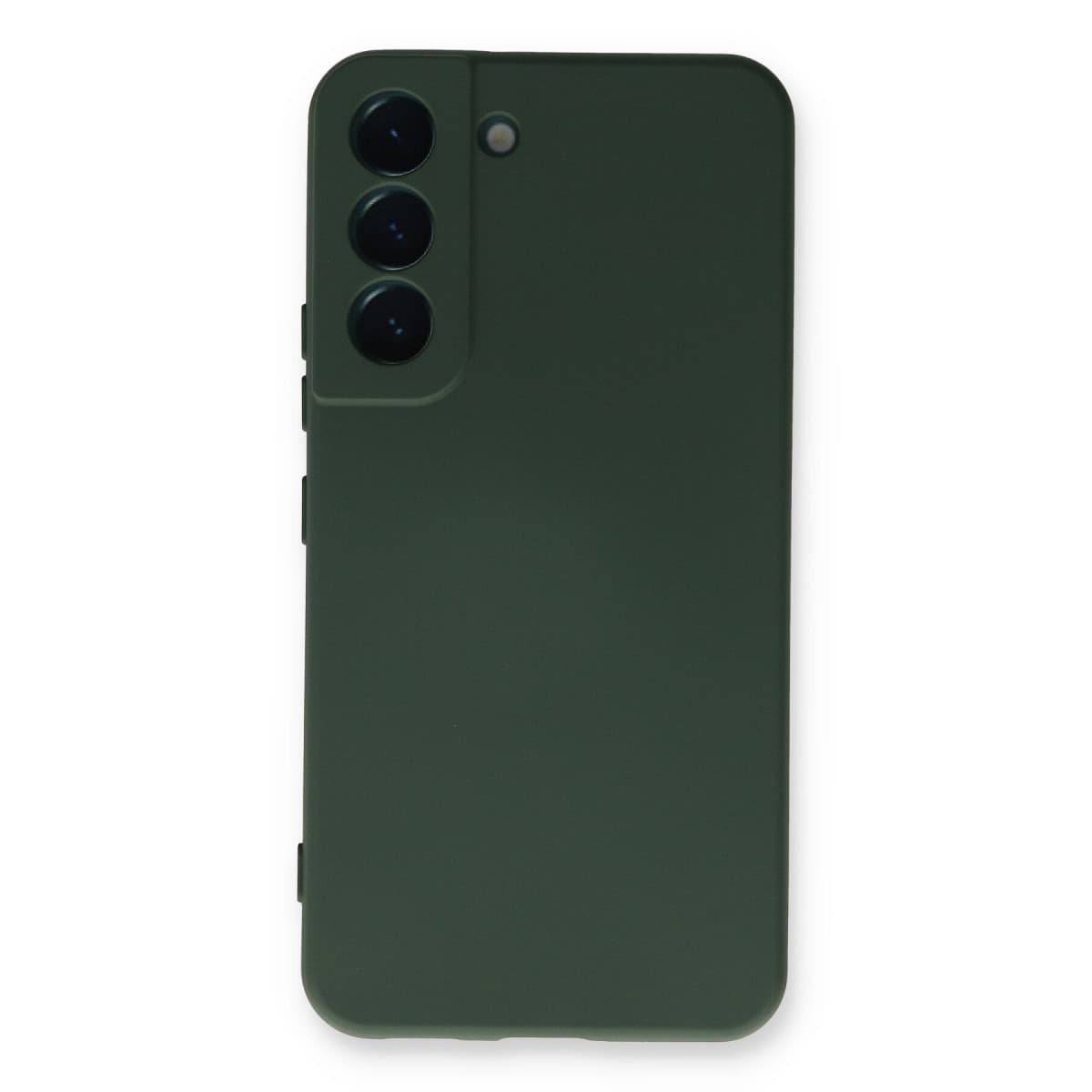 Galaxy S22 Plus Kılıf Nano içi Kadife Silikon - Koyu Yeşil