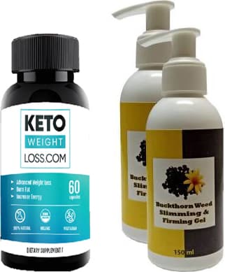 Hintohu Vücut Bakım Jeli Gel 150Ml Acı Çehre Tohumu Krem 2 Adet + 1 Adet Keto Weight Loss
