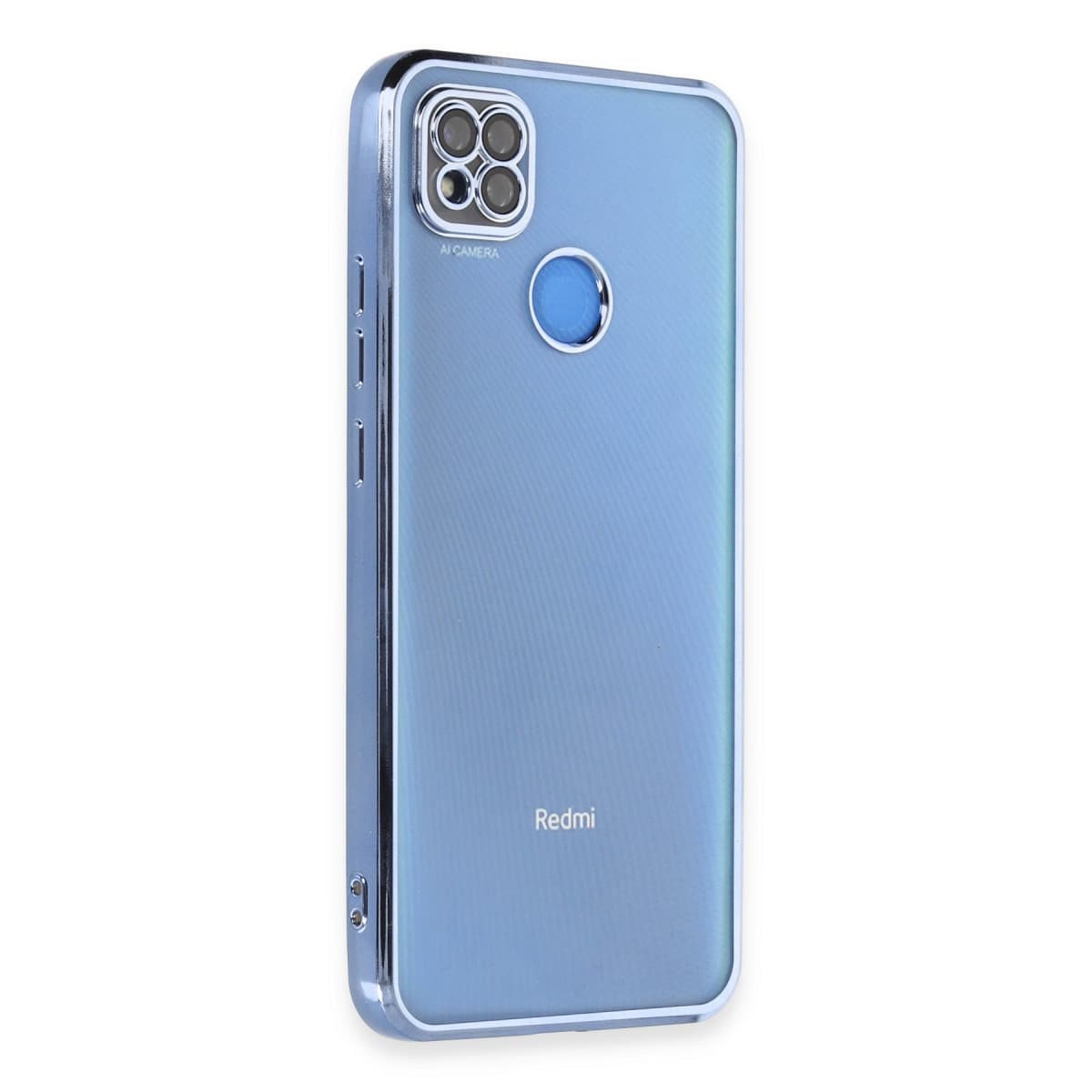 9C Kılıf Razer Lensli Silikon - Açık Mavi