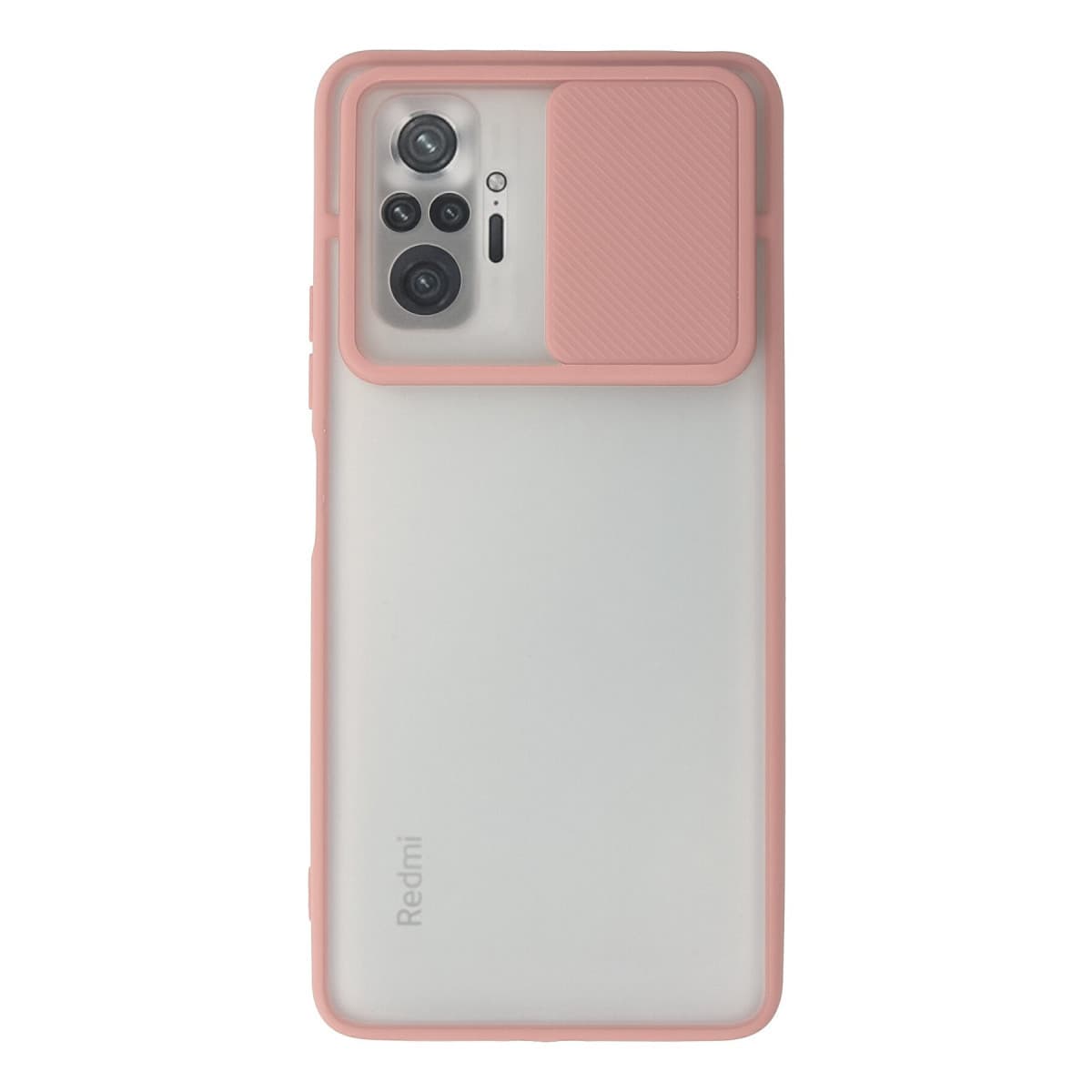 Note 10 Pro Kılıf Palm Buzlu Kamera Sürgülü Silikon - Pembe
