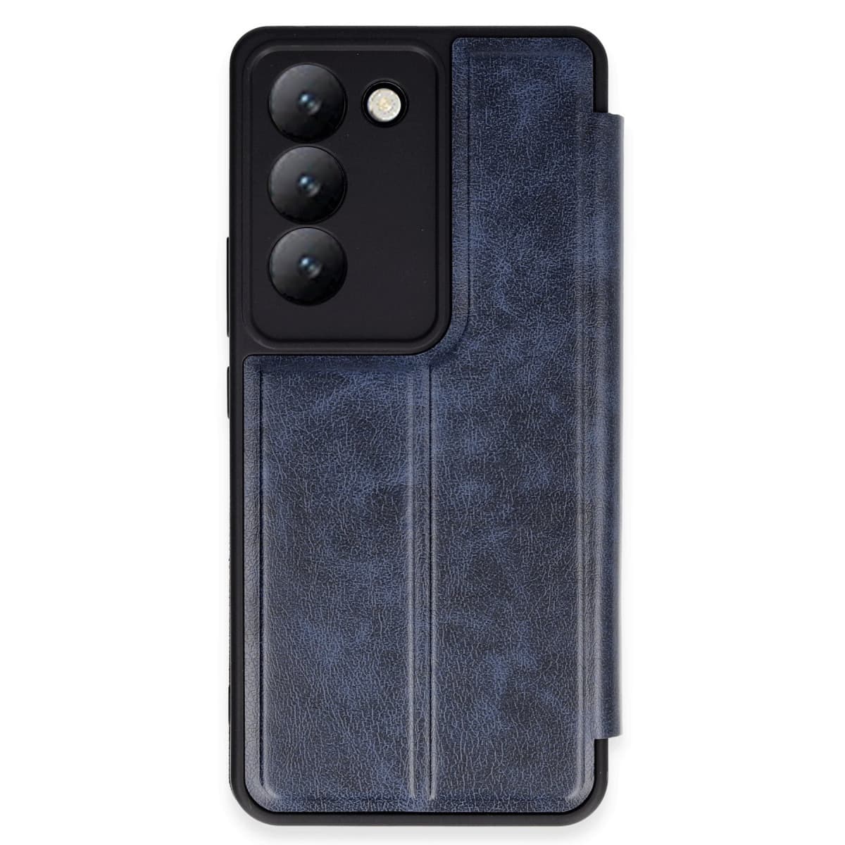V30 Lite 4G Kılıf Flip Cover - Lacivert