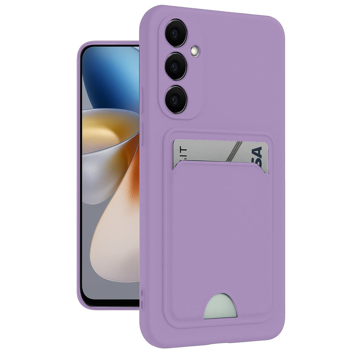 Galaxy M15 Kelvin Kartvizitli Silikon - Lila