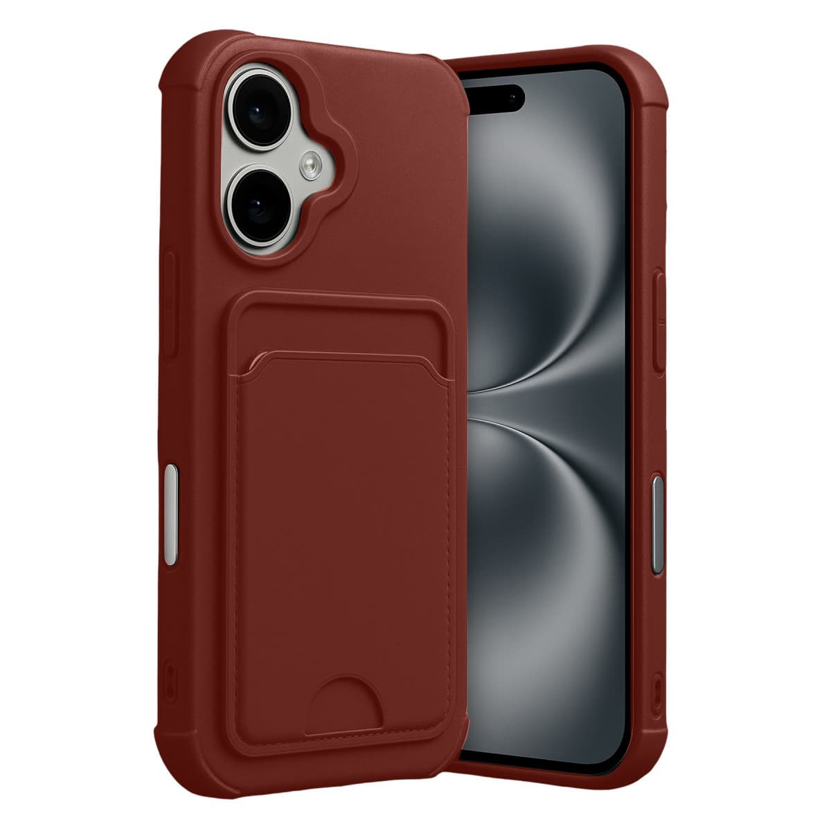 iPhone 17 Kelvin Kartvizitli Silikon - Bordo