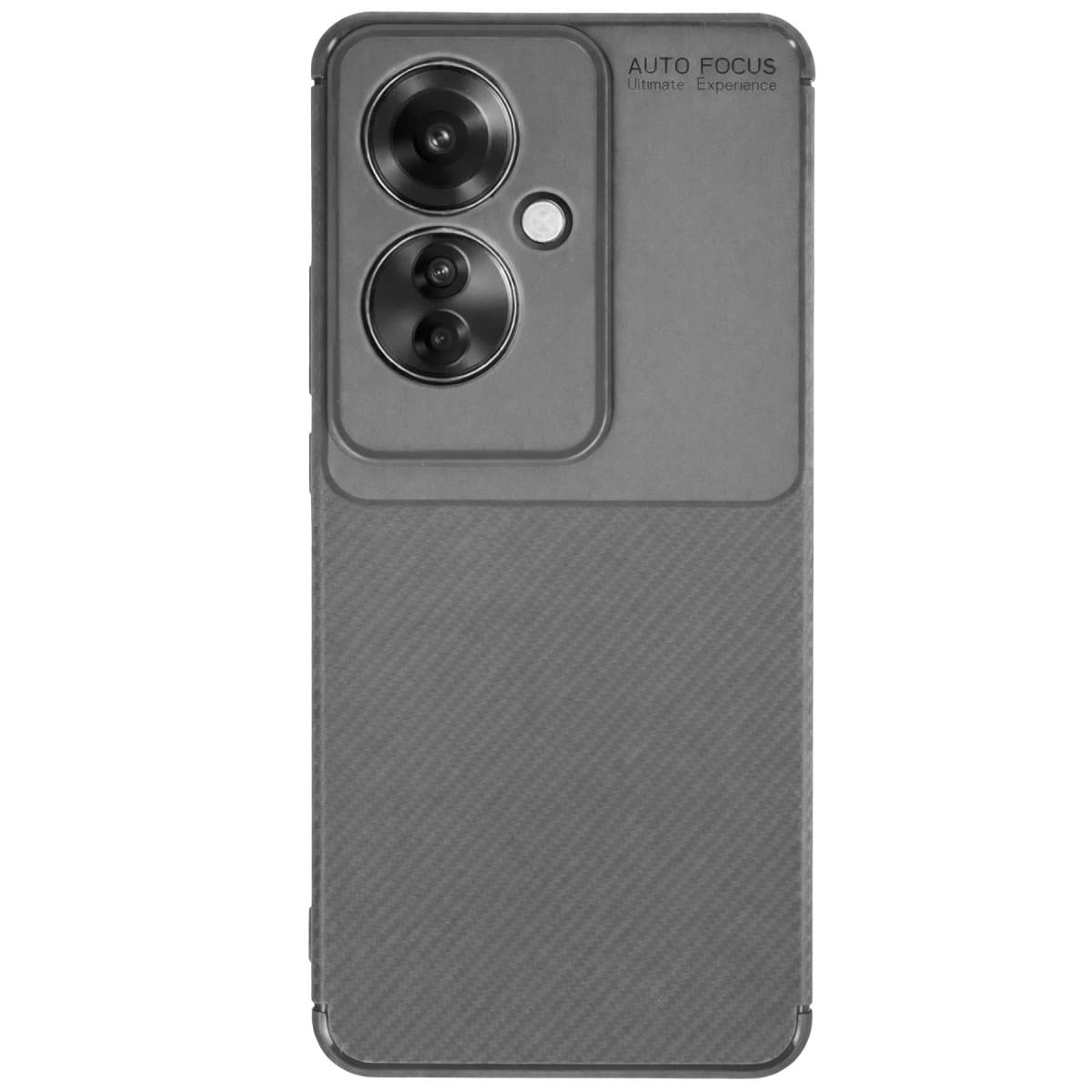 Reno 11F Kılıf Auto Focus Karbon Kapak - Gri