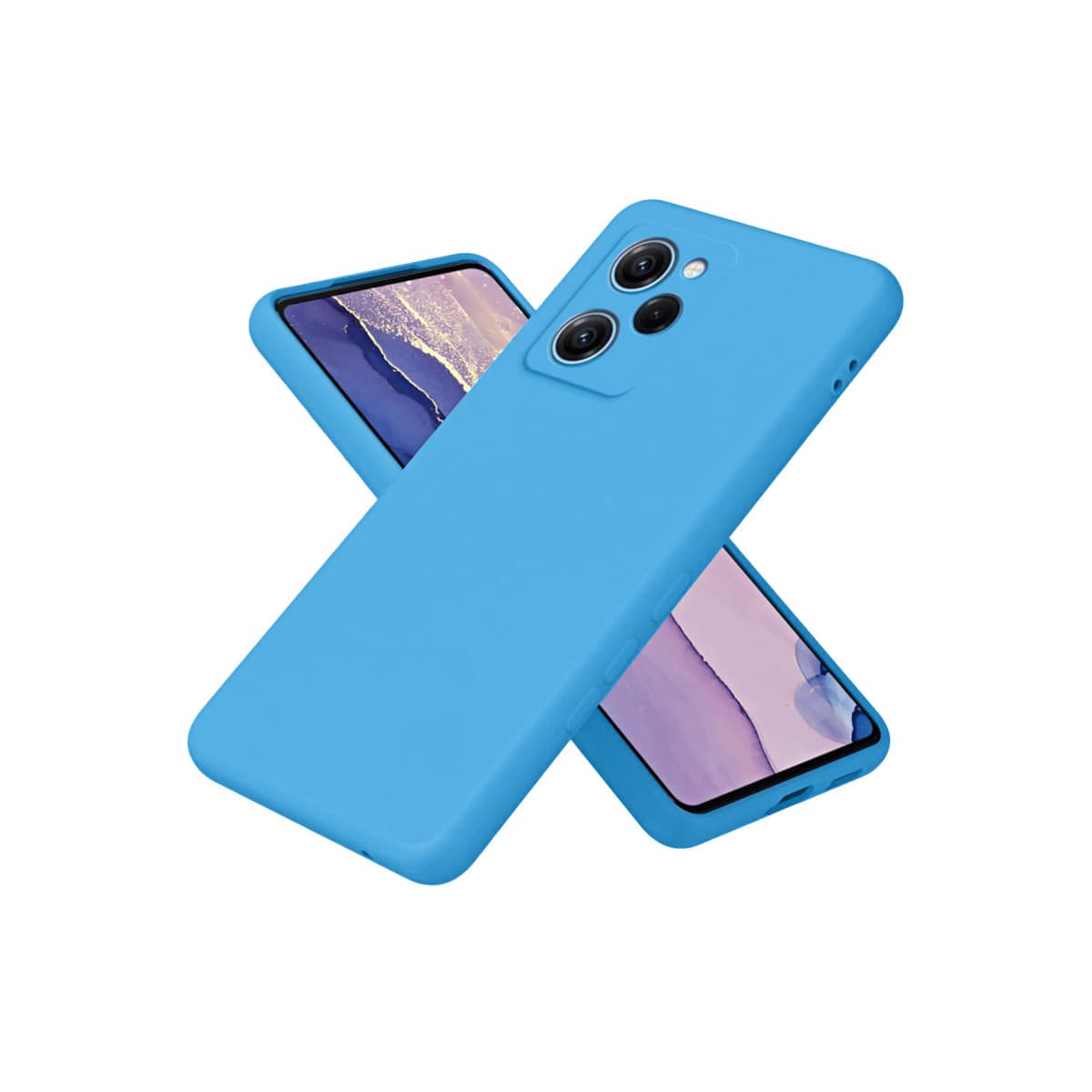 X5 Pro 5G Nano içi Kadife Silikon - Mavi