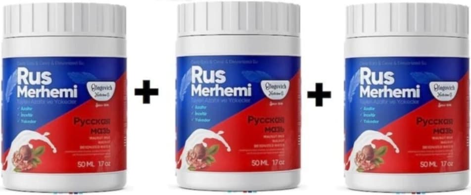 Olegovich Medicine Olegovic Medicine 3 Kutu - Rus Merhemi 50 ml - Orijinal Ürün