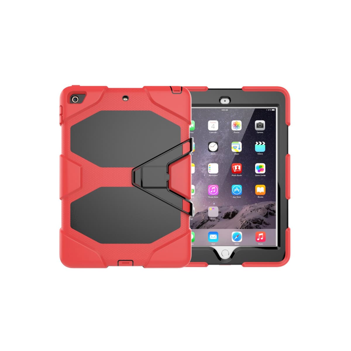 iPad 5 Air 9.7 Kılıf Griffin Tablet Kapak - Kırmızı