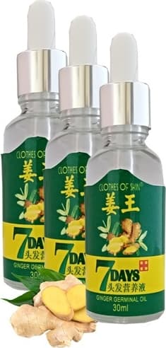 7Days 30ML Gingergerminalessentialoil Hair Growth Loss Treatment Serum Unisex 3 Adet Saç Bakım Yağı