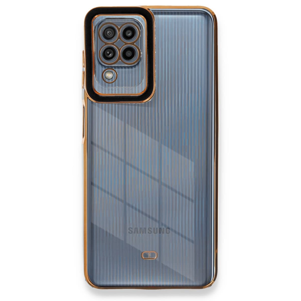 Galaxy A22 Kılıf Liva Lens Silikon - Siyah