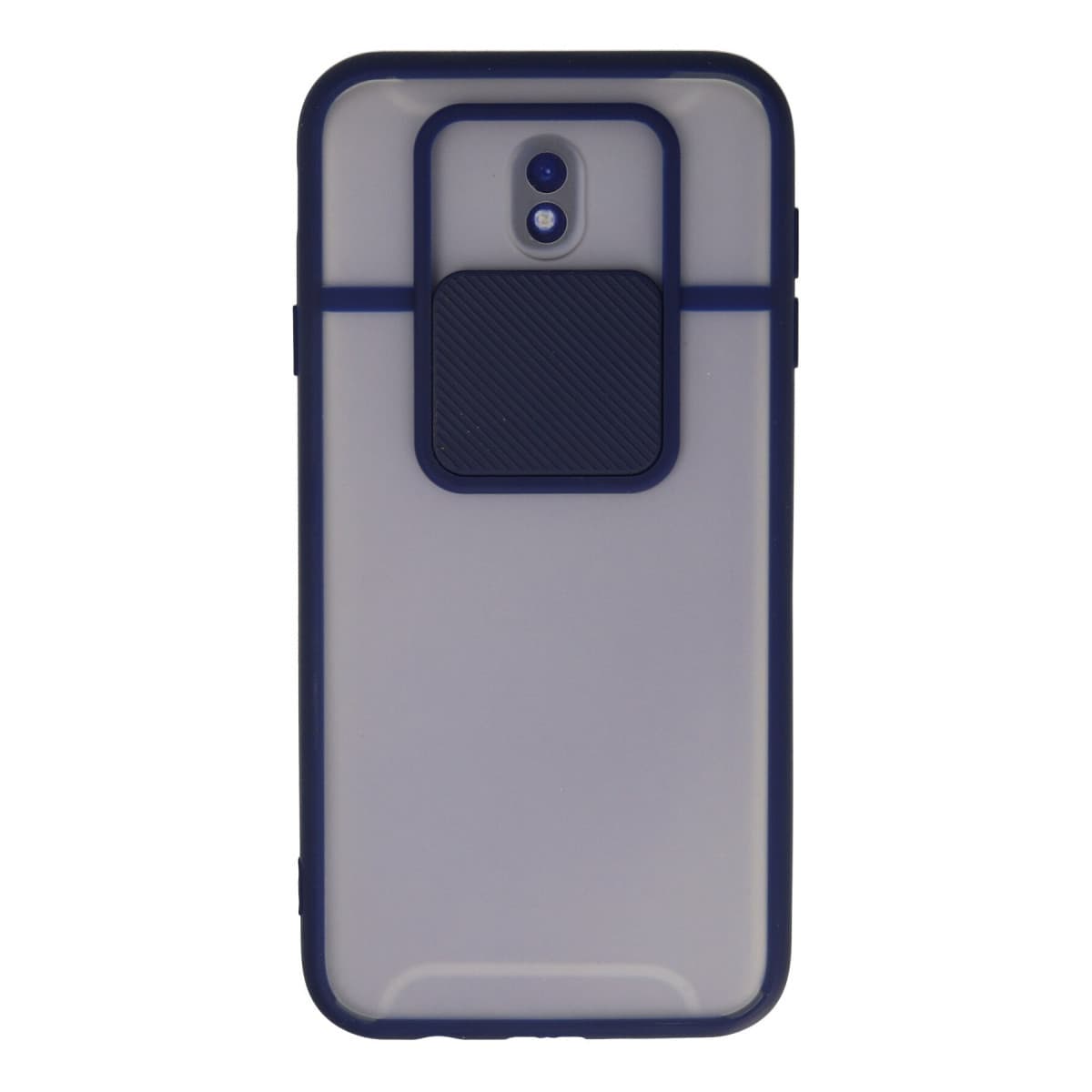 Galaxy J7 Pro / J730 Kılıf Palm Buzlu Kamera Sürgülü Silikon - Lacivert