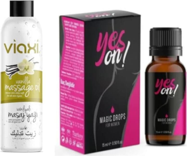 Viaxi Yeson Magic Drops For Women 15 Ml+ Vanilyalı Masaj Yağı 177 Ml