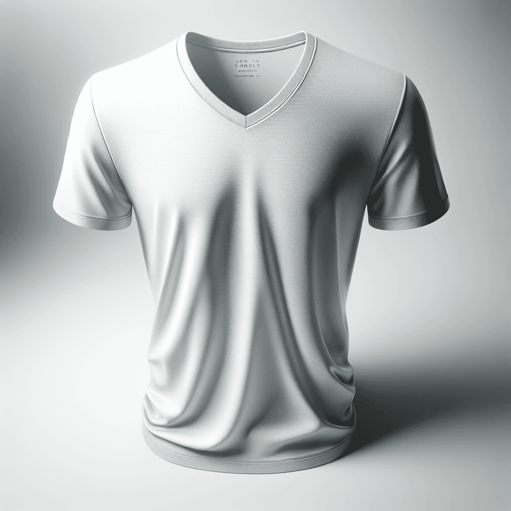 Erkek V Yaka Penye T-Shirt