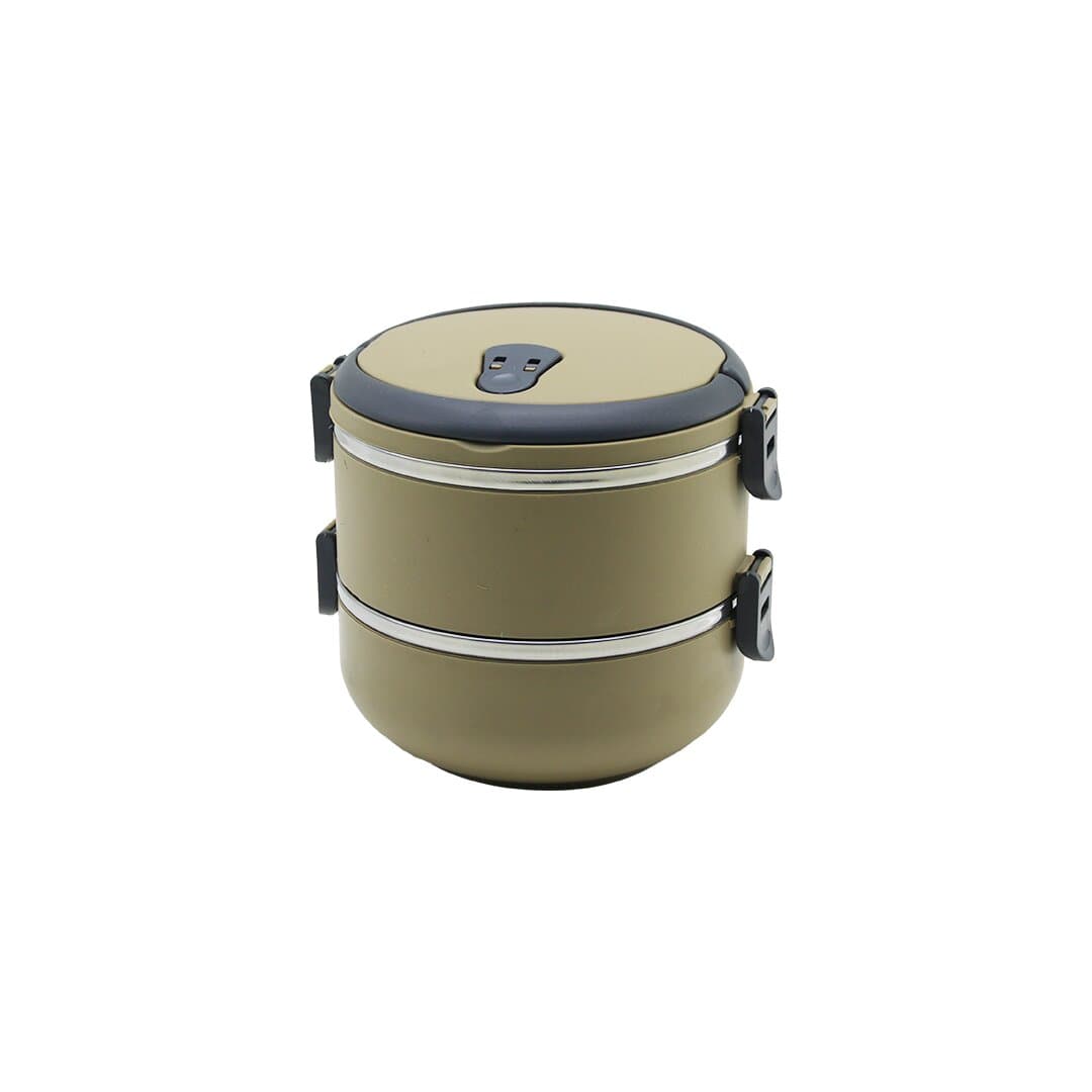 KAHVERENGİ 2Lİ SEFER TASI SAKLAMA KABI 1.2LT